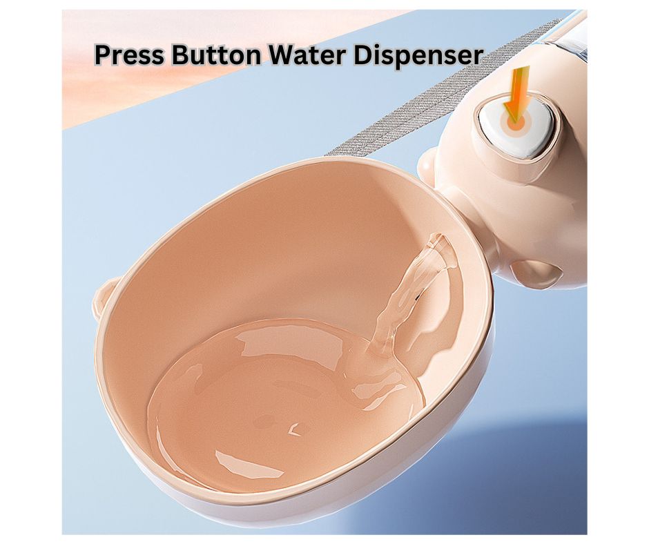 2-in-1 Pet Water Bottle and Food Container